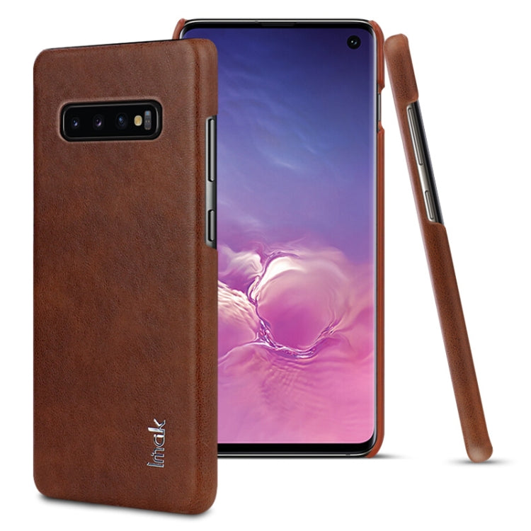 IMAK Ruiyi Series Concise Slim PU + PC Protective Case for Galaxy S10