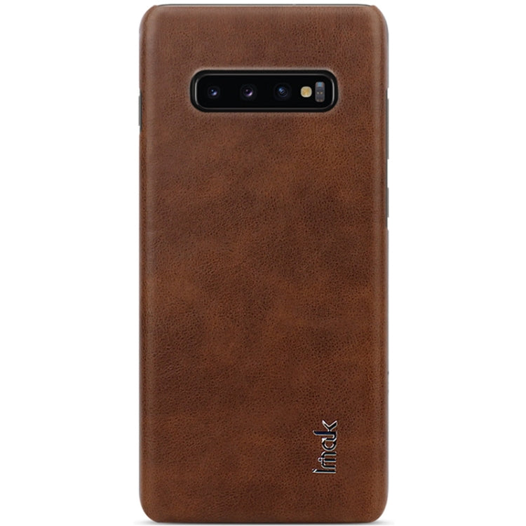 IMAK Ruiyi Series Concise Slim PU + PC Protective Case for Galaxy S10