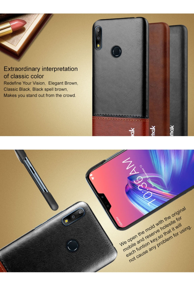 IMAK Ruiyi Series Concise Slim PU + PC Protective Case for Asus Zenfone Max Pro (M2) ZB631KL