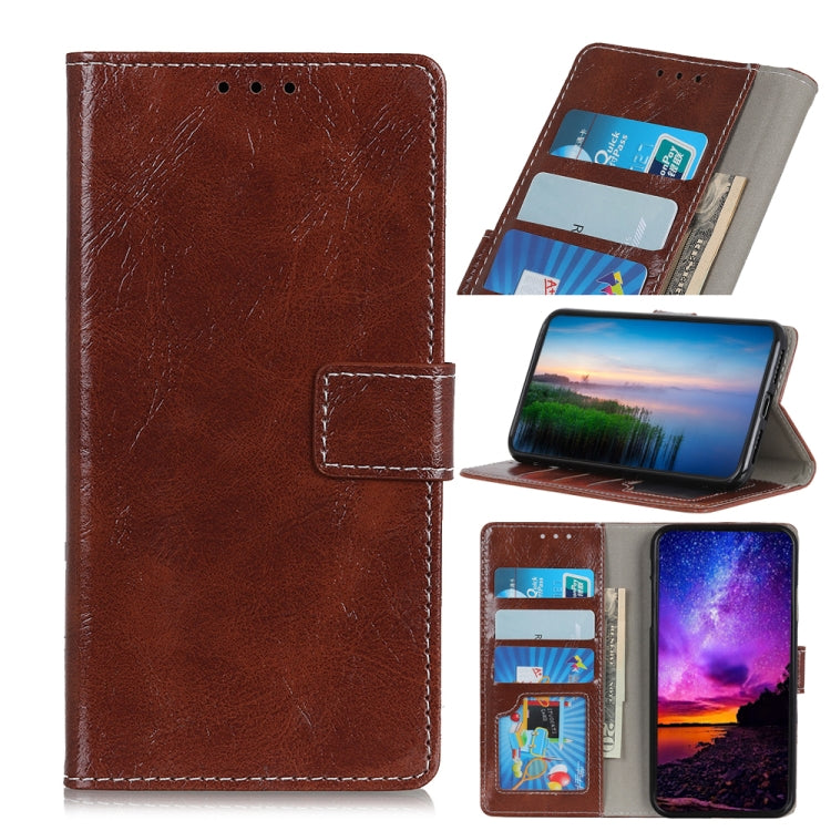 Magnetic Retro Crazy Horse Texture Horizontal Flip Leather Case with Holder & Card Slots & Wallet for HTC D19+