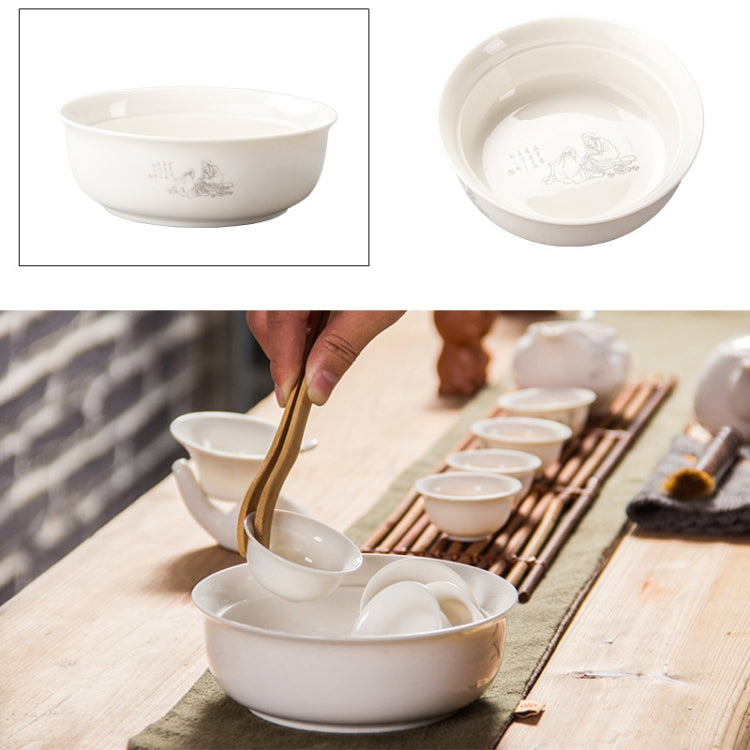 Blue White Ceramic Tea Wash Tea Ceremony Tea Set Pen Wash Accessories Large Tea Bowl
