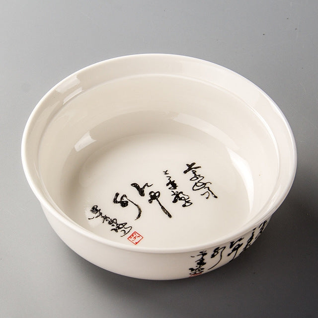 Blue White Ceramic Tea Wash Tea Ceremony Tea Set Pen Wash Accessories Large Tea Bowl