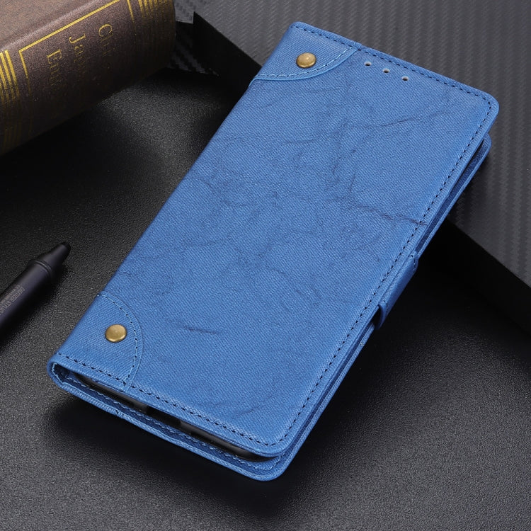 Copper Buckle Retro Texture Horizontal Flip Leather Case with Holder & Card Slots & Wallet for HTC D19+