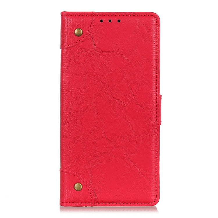 Copper Buckle Retro Texture Horizontal Flip Leather Case with Holder & Card Slots & Wallet for HTC D19+