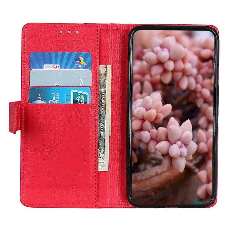 Copper Buckle Retro Texture Horizontal Flip Leather Case with Holder & Card Slots & Wallet for HTC D19+