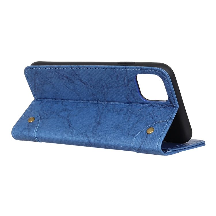 Copper Buckle Retro Texture Horizontal Flip Leather Case with Holder & Card Slots & Wallet for Google Pixel 4