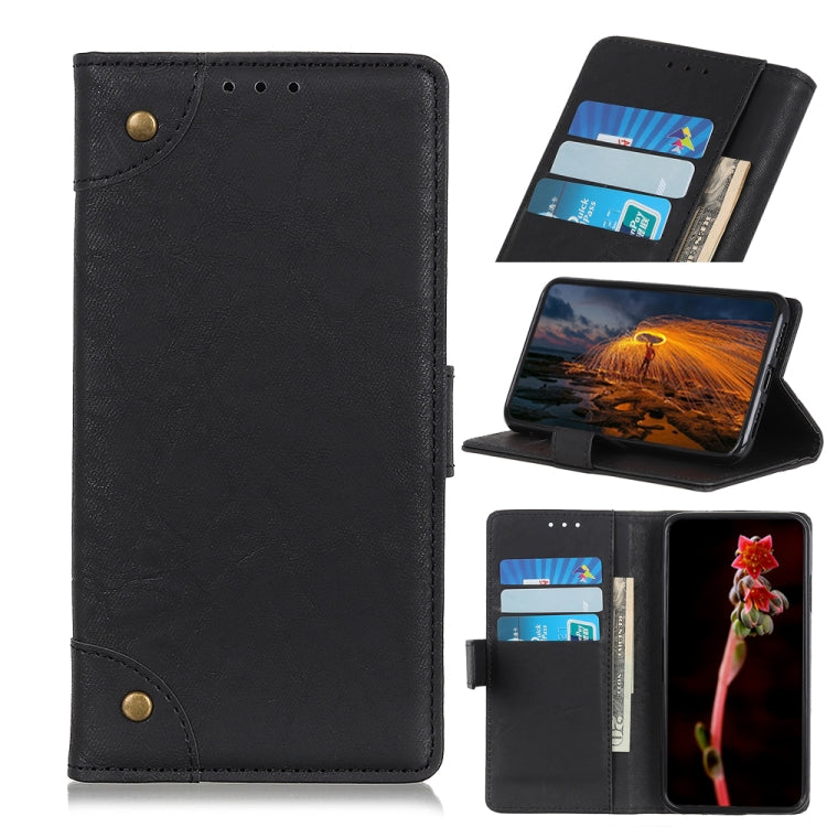 Copper Buckle Retro Texture Horizontal Flip Leather Case with Holder & Card Slots & Wallet for ZTE L8-A3 2019