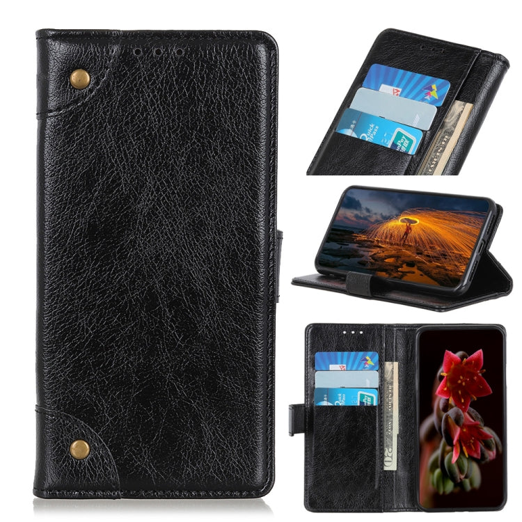 Copper Buckle Nappa Texture Horizontal Flip Leather Case with Holder & Card Slots & Wallet for HTC D19+