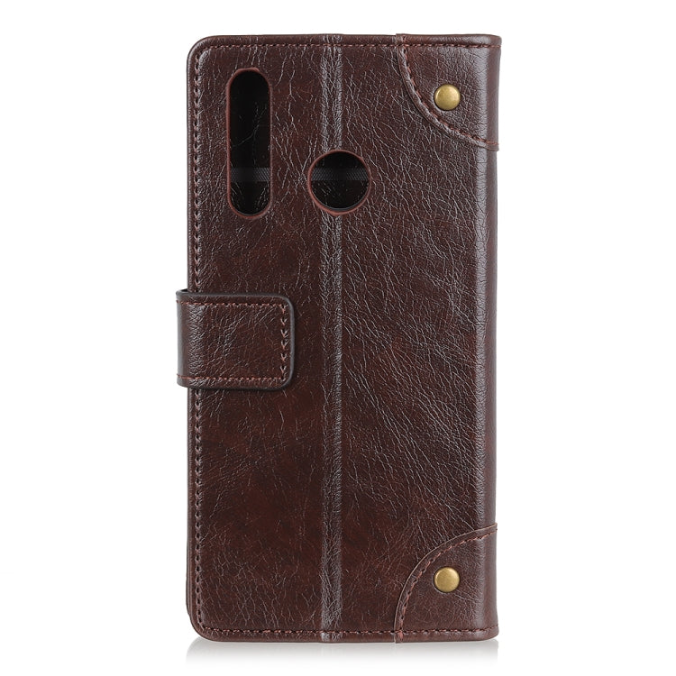 Copper Buckle Nappa Texture Horizontal Flip Leather Case with Holder & Card Slots & Wallet for HTC D19+