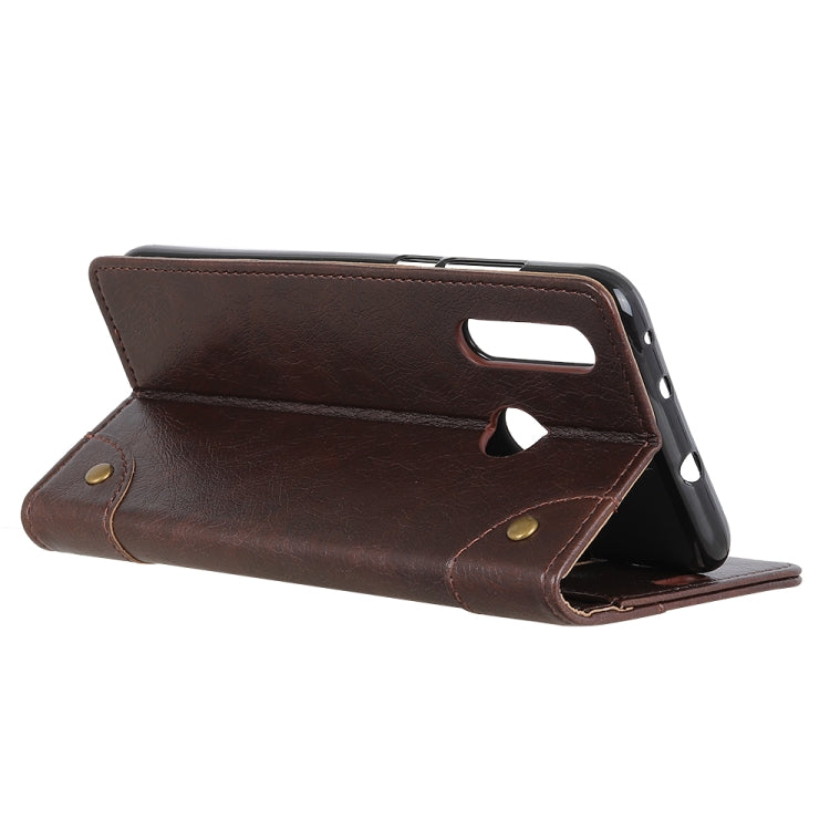 Copper Buckle Nappa Texture Horizontal Flip Leather Case with Holder & Card Slots & Wallet for HTC D19+