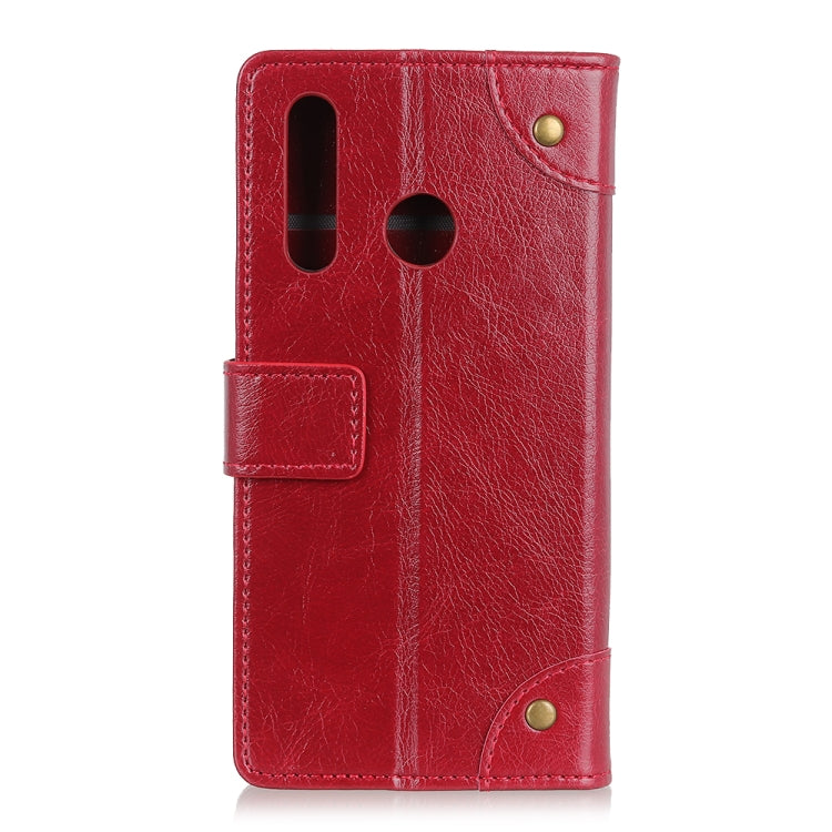 Copper Buckle Nappa Texture Horizontal Flip Leather Case with Holder & Card Slots & Wallet for HTC D19+