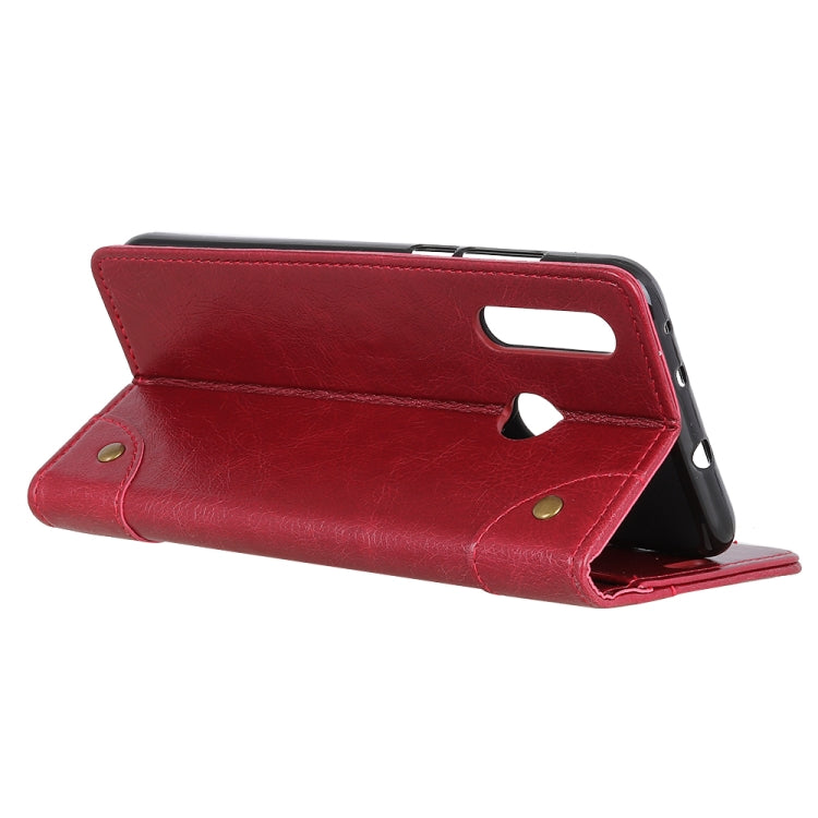 Copper Buckle Nappa Texture Horizontal Flip Leather Case with Holder & Card Slots & Wallet for HTC D19+