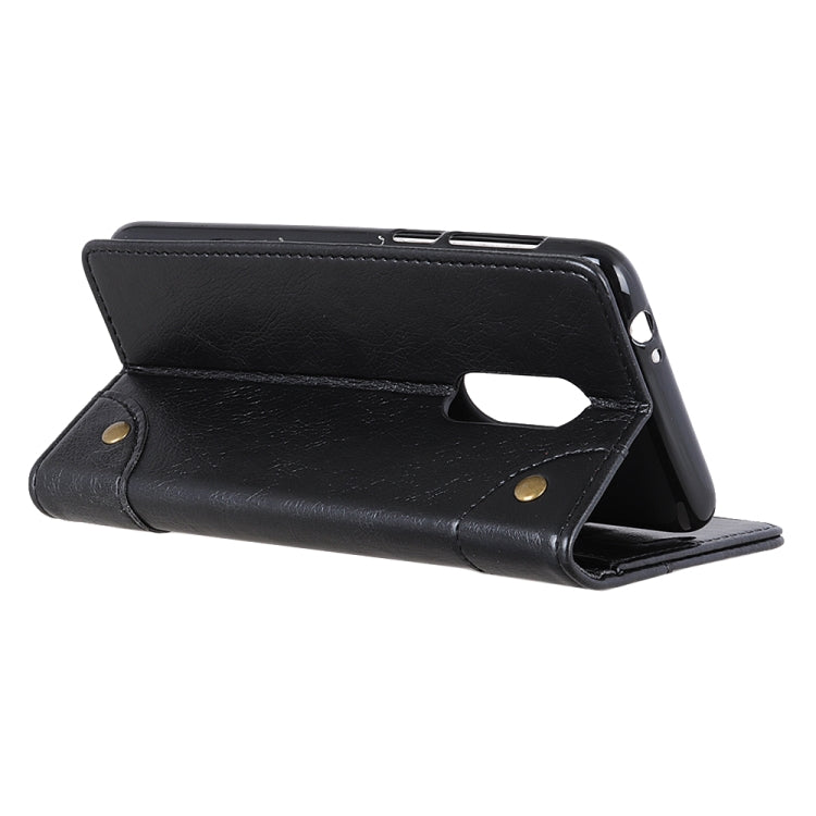 Copper Buckle Nappa Texture Horizontal Flip Leather Case with Holder & Card Slots & Wallet for OPPO Reno Z