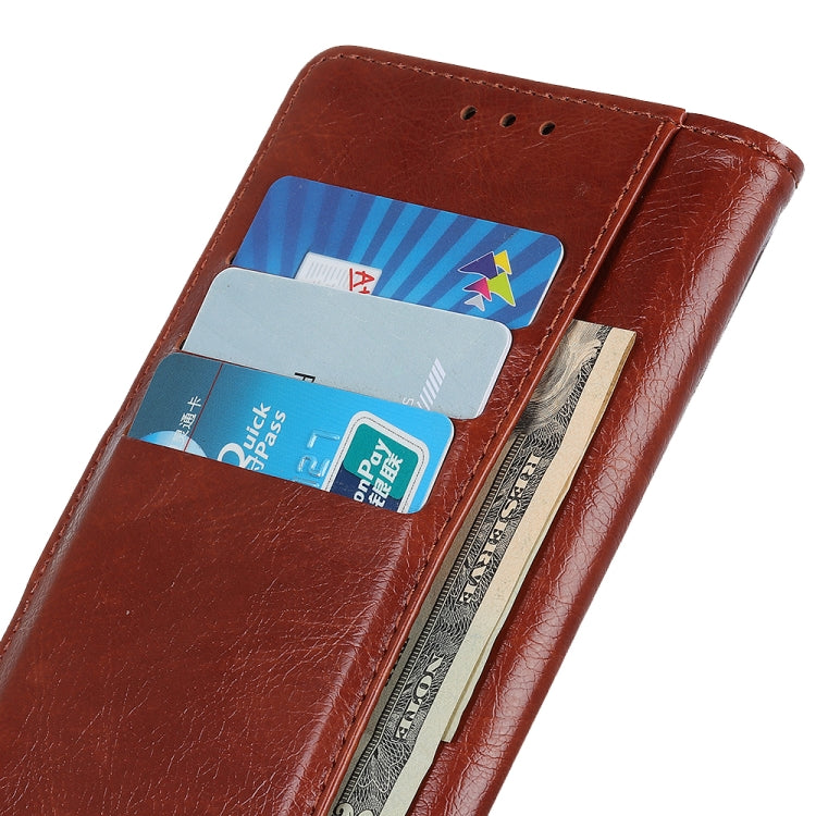 Copper Buckle Nappa Texture Horizontal Flip Leather Case with Holder & Card Slots & Wallet for OPPO Reno Z
