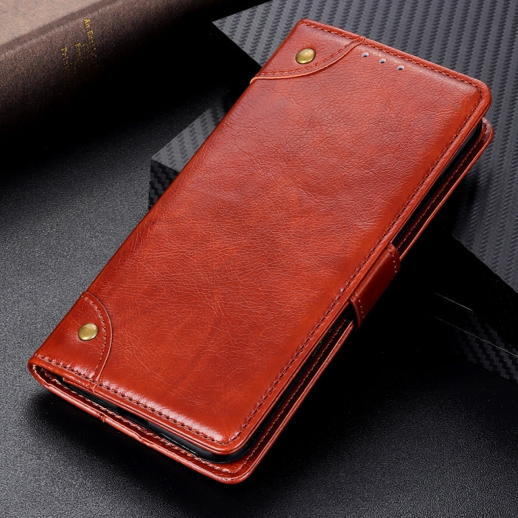 Copper Buckle Nappa Texture Horizontal Flip Leather Case with Holder & Card Slots & Wallet for OPPO Reno Z