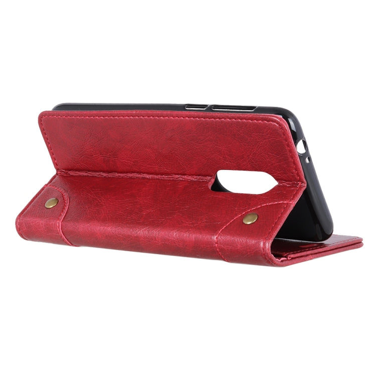 Copper Buckle Nappa Texture Horizontal Flip Leather Case with Holder & Card Slots & Wallet for OPPO Reno Z