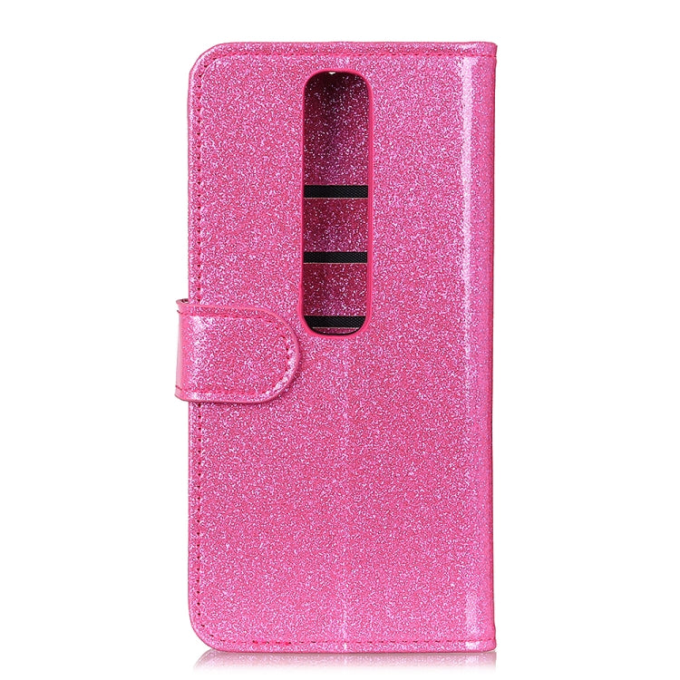 Glitter Powder Waterproof Horizontal Flip Leather Case with Card Slots & Holder for Vodafond Smart V10