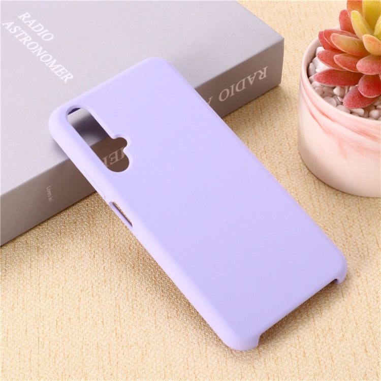 Solid Color Liquid Silicone Dropproof Protective Case for Huawei Honor 20