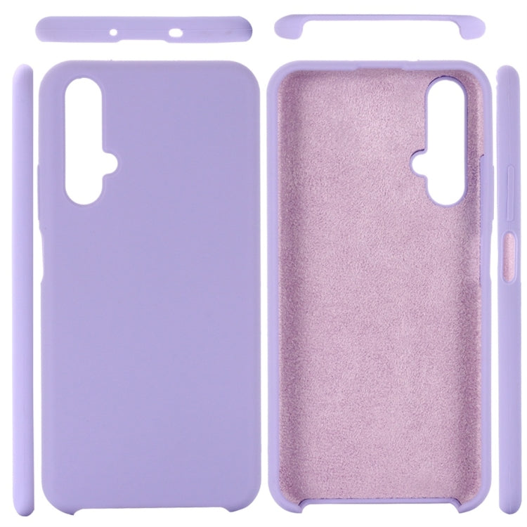 Solid Color Liquid Silicone Dropproof Protective Case for Huawei Honor 20