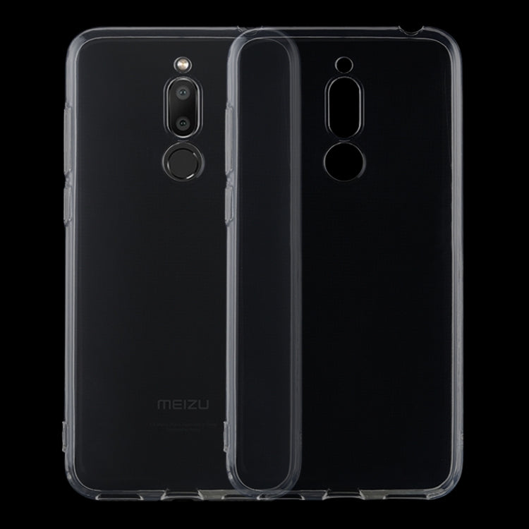 0.75mm Ultrathin Transparent TPU Soft Protective Case for Meizu Meilan 6T / Meizu M6T