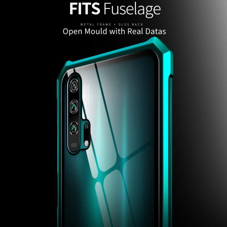Buckle Series Metal Frame + Tempered Glass Protective Case for Huawei Honor 20