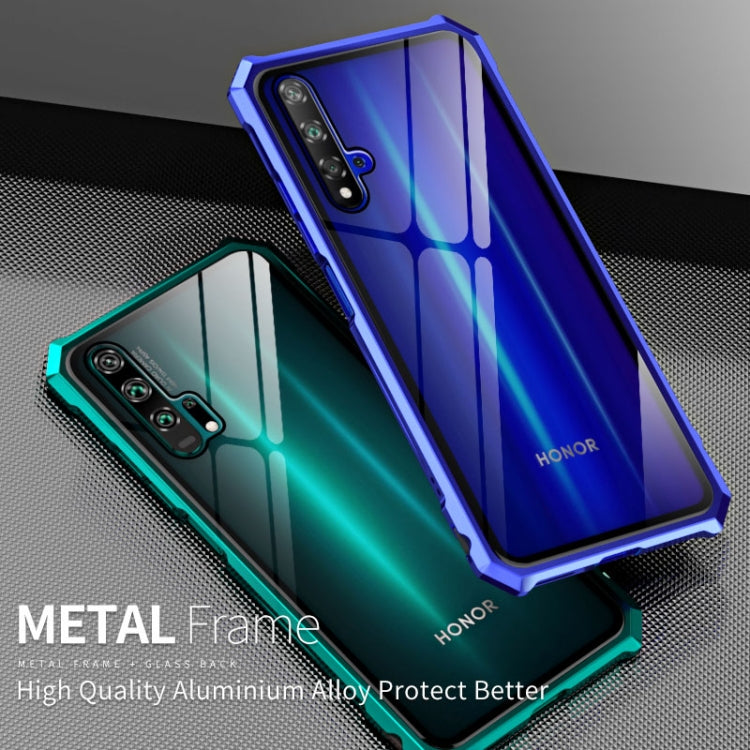 Buckle Series Metal Frame + Tempered Glass Protective Case for Huawei Honor 20