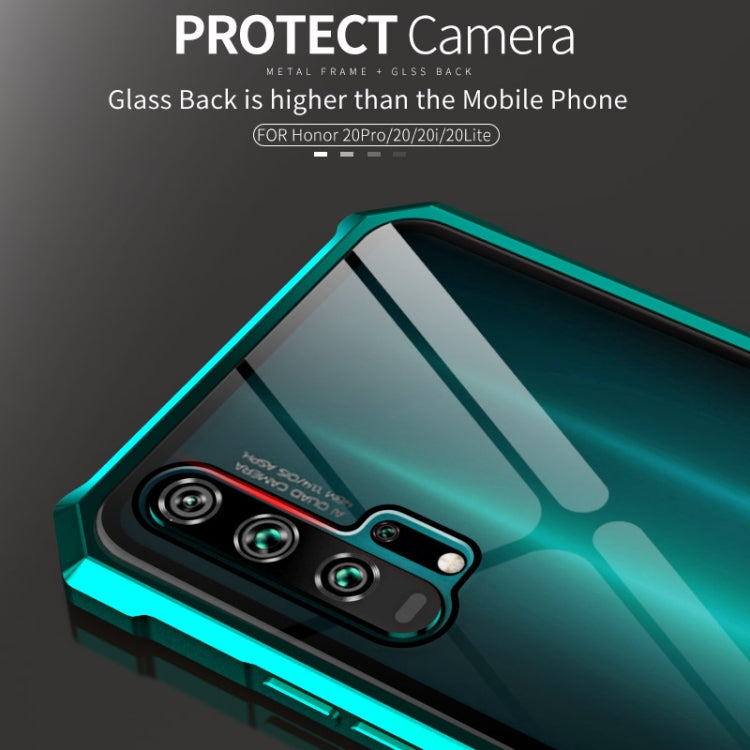 Buckle Series Metal Frame + Tempered Glass Protective Case for Huawei Honor 20