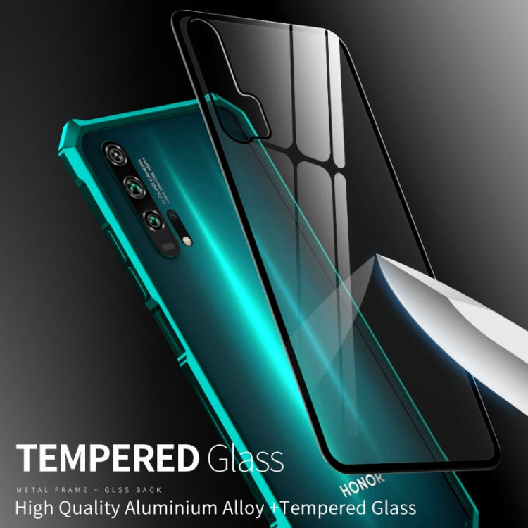 Buckle Series Metal Frame + Tempered Glass Protective Case for Huawei Honor 20