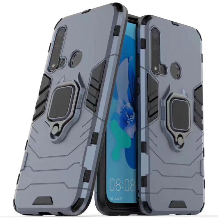 PC + TPU Shockproof Protective Case for Huawei P20 Lite 2019 / nova 5i, with Magnetic Ring Holder