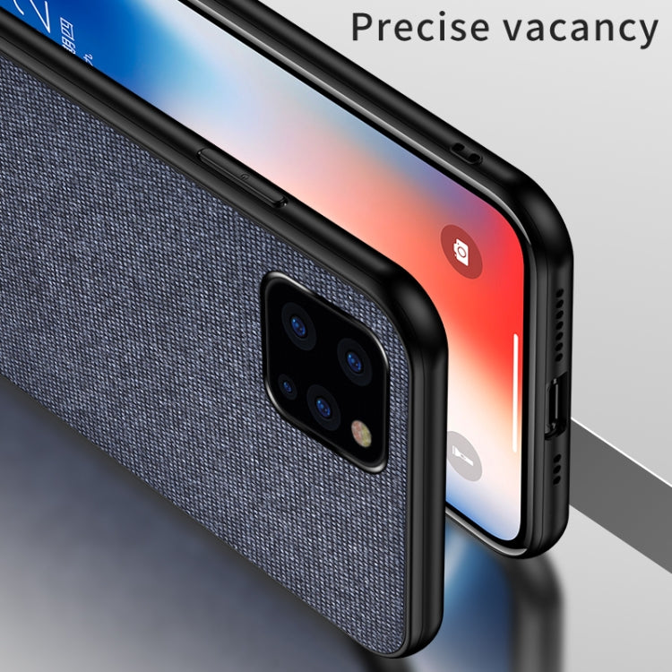 Shockproof Splicing PU + Cloth Protective Case for iPhone 11 Pro