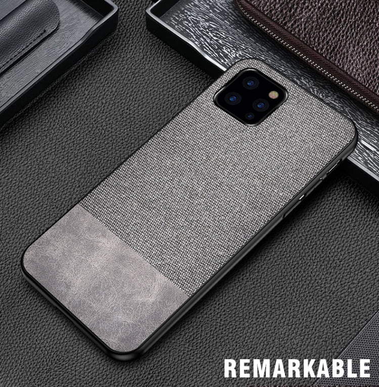 Shockproof Splicing PU + Cloth Protective Case for iPhone 11 Pro
