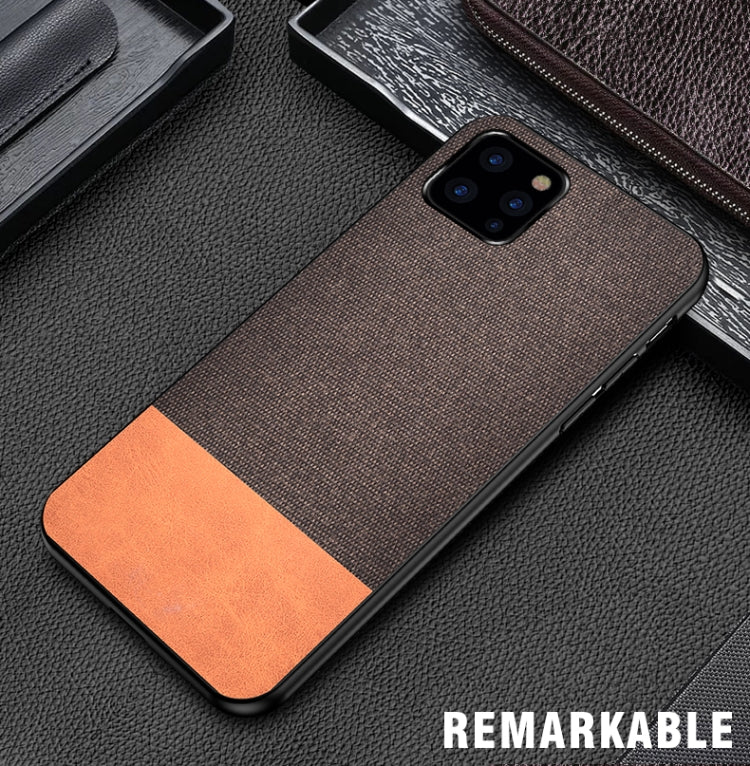 Shockproof Splicing PU + Cloth Protective Case for iPhone 11