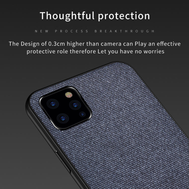 Shockproof Splicing PU + Cloth Protective Case for iPhone 11 Pro Max