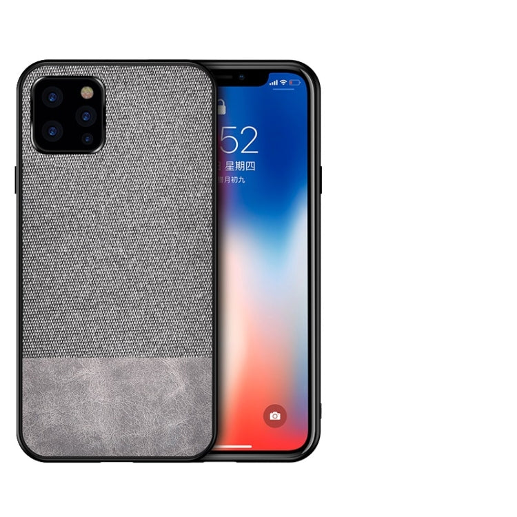 Shockproof Splicing PU + Cloth Protective Case for iPhone 11 Pro Max