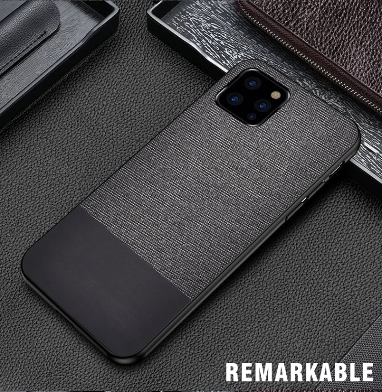 Shockproof Splicing PU + Cloth Protective Case for iPhone 11 Pro Max