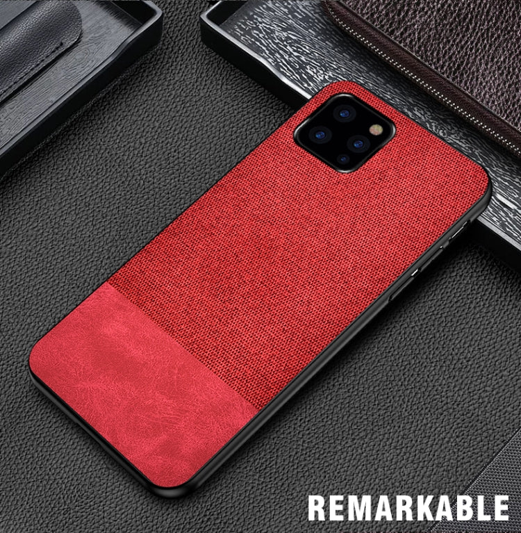 Shockproof Splicing PU + Cloth Protective Case for iPhone 11 Pro Max