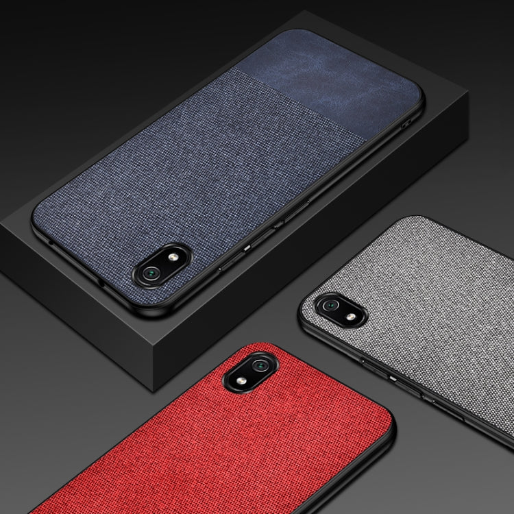 Shockproof Splicing PU + Cloth Protective Case for Xiaomi Redmi 7A