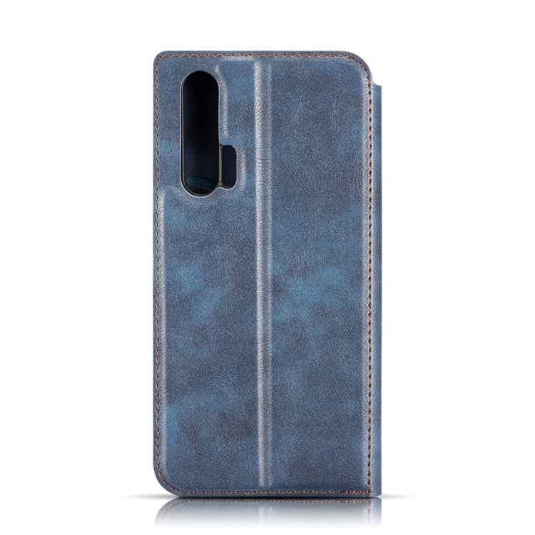 Retro Simple Ultra-thin Magnetic Horizontal Flip Leather Case for Huawei Honor 20 Pro, with Holder & Card Slots & Lanyard