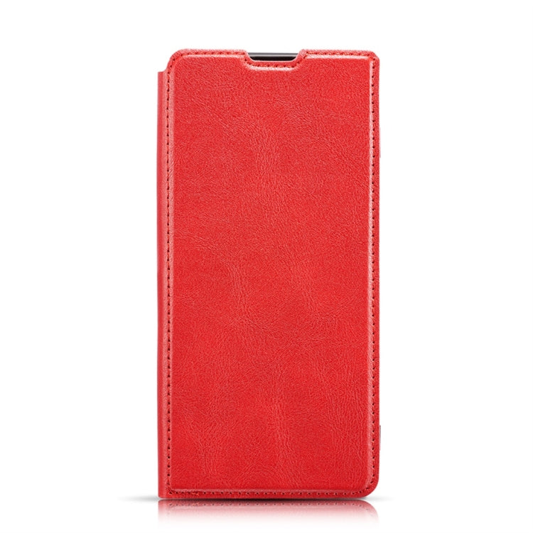 Retro Simple Ultra-thin Magnetic Horizontal Flip Leather Case for Huawei Honor 20 Pro, with Holder & Card Slots & Lanyard