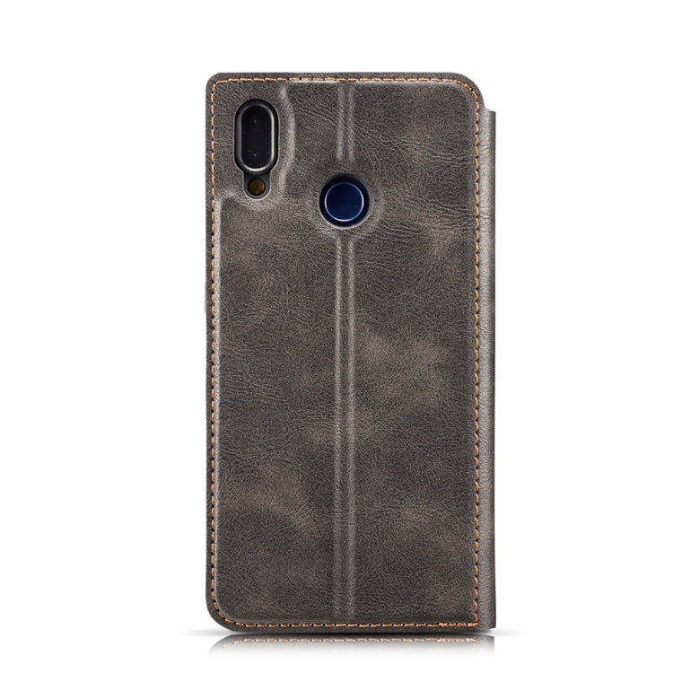 Retro Simple Ultra-thin Magnetic Horizontal Flip Leather Case with Holder & Card Slots & Lanyard for Galaxy A20e