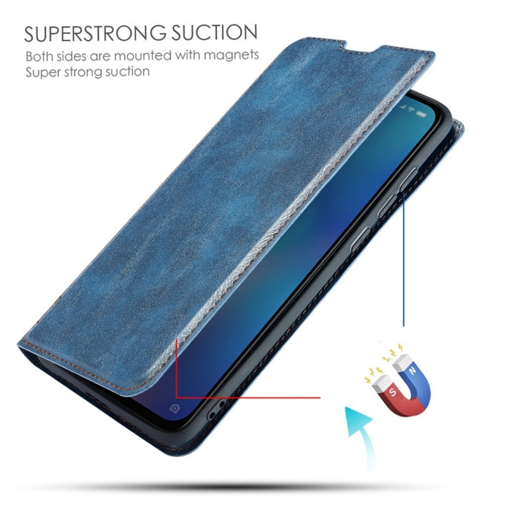 Retro Simple Ultra-thin Magnetic Horizontal Flip Leather Case with Holder & Card Slots & Lanyard for Galaxy M30 / A40S