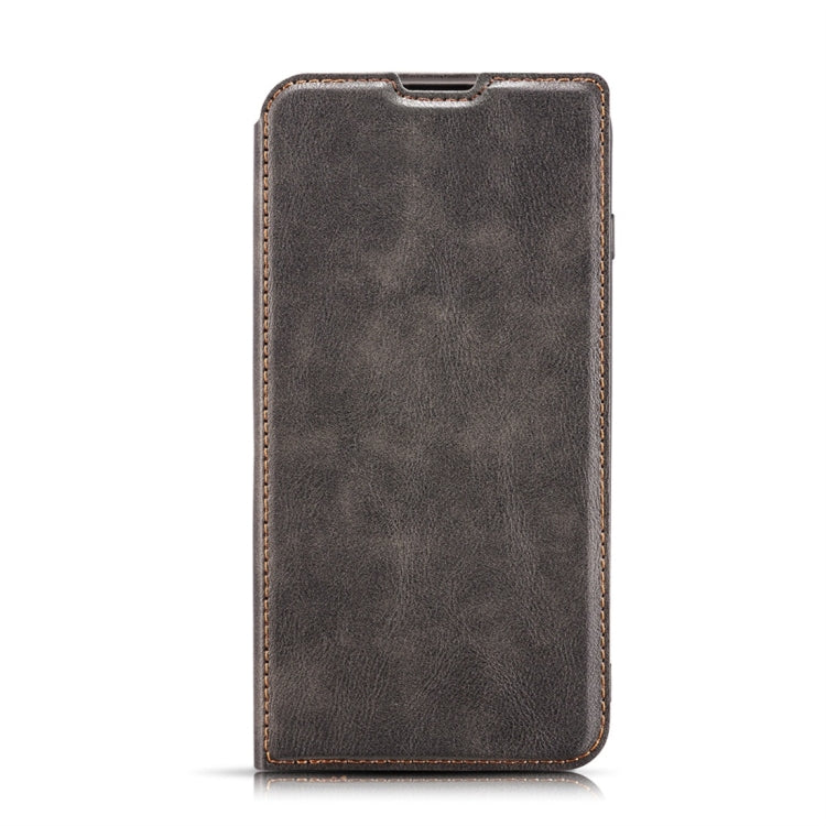 Retro Simple Ultra-thin Magnetic Horizontal Flip Leather Case with Holder & Card Slots & Lanyard for Galaxy Note 10