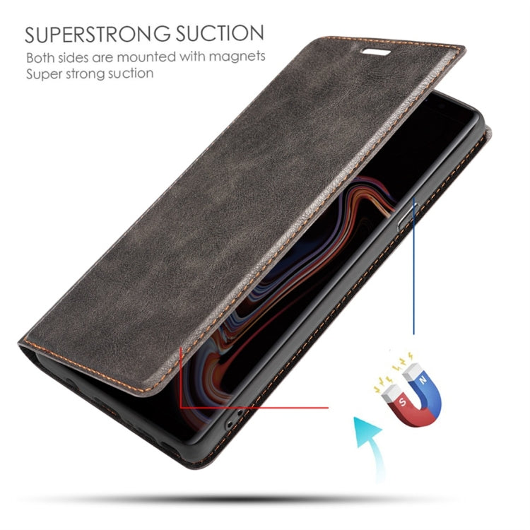 Retro Simple Ultra-thin Magnetic Horizontal Flip Leather Case with Holder & Card Slots & Lanyard for Galaxy Note 10