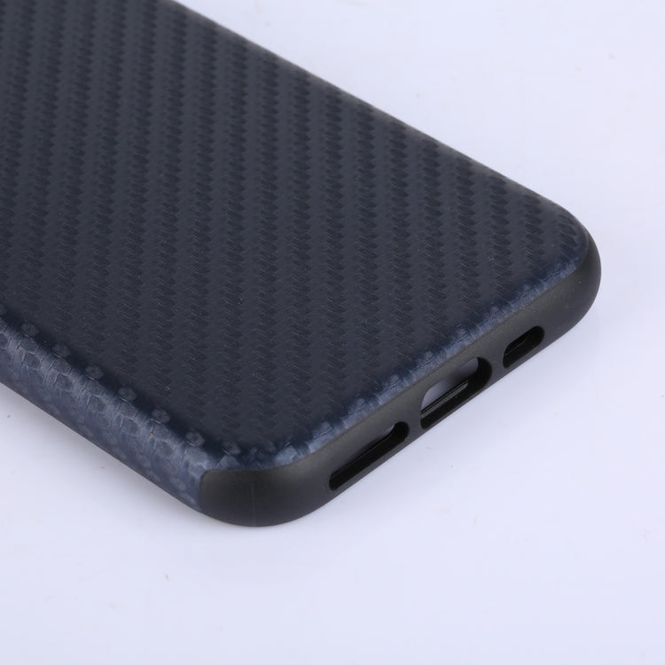 For iPhone 11 Pro Max Carbon Fibre TPU Protective Case