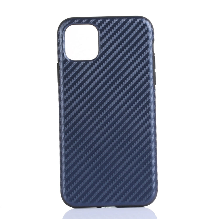 For iPhone 11 Pro Max Carbon Fibre TPU Protective Case