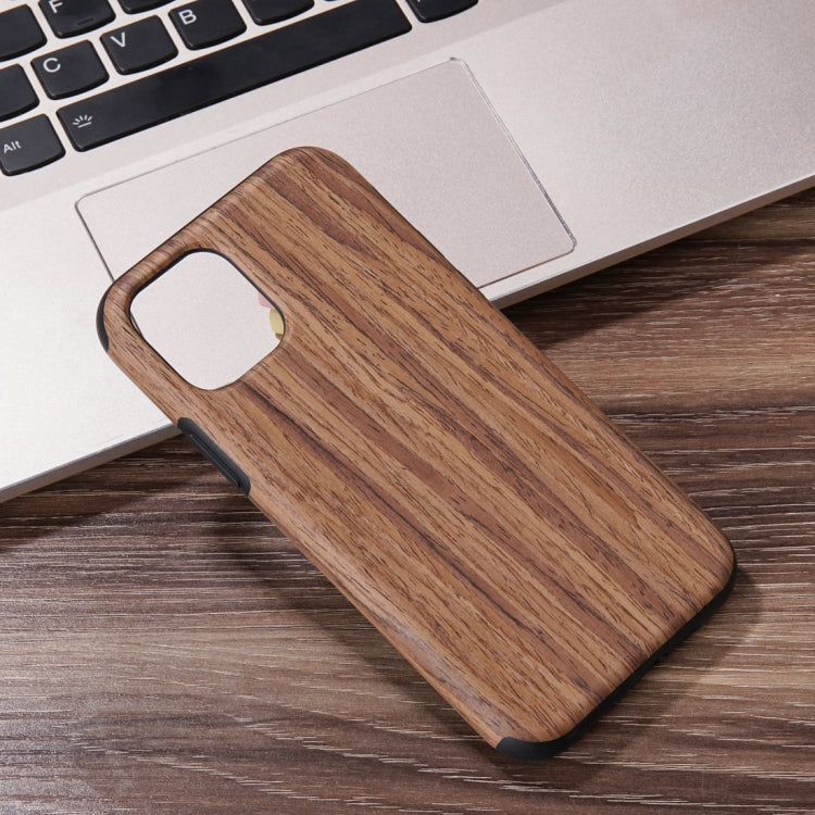 For iPhone 11 Wood Texture TPU Protective Case