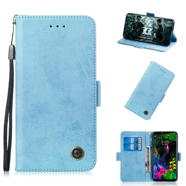 Multifunctional Horizontal Flip Retro Leather Case with Card Slot & Holder for LG G8 ThinQ