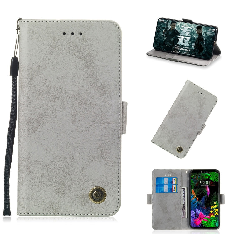 Multifunctional Horizontal Flip Retro Leather Case with Card Slot & Holder for LG G8 ThinQ
