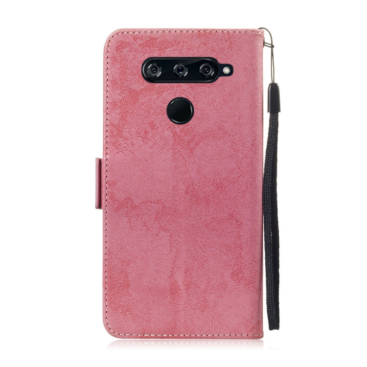 Multifunctional Horizontal Flip Retro Leather Case with Card Slot & Holder for LG V40 ThinQ