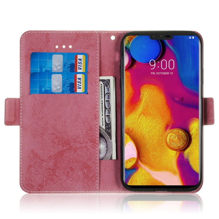 Multifunctional Horizontal Flip Retro Leather Case with Card Slot & Holder for LG V40 ThinQ